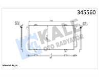 KLIMA RADYATORU (KONDANSER) INTERSTAR MASTER II 00> 1.9 DTI 2.2 DCI 2.5 DTI