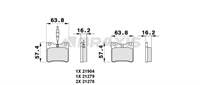 FREN BALATASI ARKA (FISLI) V-CLASS 638/2 97>03 VITO 638 97>03 , P406 P605 P607 95>08