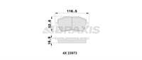 ON FREN BALATASI MICRA K12 03> NOTE 06> CLIO III 05> MODUS 04> DUSTER 10> LOGAN 04> DOKKER 12> G:116 MM Y: 52,1 MM K:17,4MM