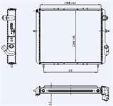 MOTOR RADYATOR CLIO 1,9TDI (1 SIRA ALB) / (460X400X42)