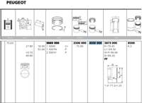 PISTON SEGMAN P106 P206 P306 PARTNER II BERLINGO II TU3JP (1,4 8V) 04> (BOY:50MM TEPE:0,10 YUKSEK) EURO4 (75,00) (STD)