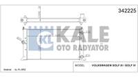 RADYATOR GOLF III  / GOLF IV CABRIOLET  2,0 91 02