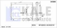 MOTOR SU RADYATORU MITSUBISHI L 200 1987 1996