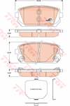 ARKA FREN BALATASI CARENS II FJ 2,0 CRDI 07 / 02 CARENS III 2,0 CVVT / 2,0 CRDI 09 / 06 D4EAD1B MOTOR IC