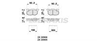 ON FREN BALATASI R9 YM R19 CLIO III EXPRESS SAXO 1.0I.1.1I.1.4I (FISLI) SAXO P106 P306 P405