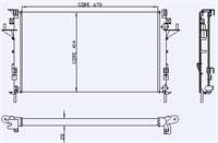 MOTOR RADYATORU LAGUNA II 1,6 / 1,8 / 2,0 / 1,9 DCI (670X414X28) / (2 SIRA AL SISTEM)