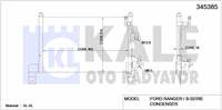 KLIMA RADYATORU RANGER 2.5D / 2.5TD 98>06 MAZDA B2500 SERIE 2.5D / 2.5TD 98>06