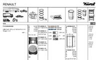 MOTOR SEGMANI MEGANE R19 EXPRES KANGOO 1,9D F8Q (80,00mm) / (100)