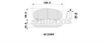 ON FREN BALATASI MITSUBISHI PAJERO 3.2DI D 07> MAZDA E2000; E2200 2.0.2.2D (06 / 1994 08 / 2002) 14 TEK