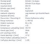 PISTON+SEGMAN 81,01MM (0,5MM FARKLI)  2,5TDI ACV/ANJ LT46 AHD 5CYL 1.2.PISTONLAR