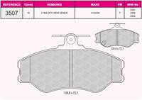 ON FREN BALATASI HYUNDAI H100 MINIBUS 1994-2005 H100 KAMYONET 1993-2003