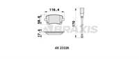 ARKA FREN BALATASI (FISLI) TRANSPORTER T5 / T6 1.9 / 2.0 / 2.5TDI 03>16