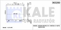 MOTOR SU RADYATORU NISSAN MICRA K12 KASA 2003 2010 OTOMATIK VITES (350X383X16)