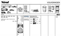 PISTON+SEGMAN (81,01mm STD) CADDY III GOLF V / VI / PLUS JETTA III BEETLE PASSAT TOURAN A3 A4 ALTEA LEON TOLEDO III OCTAVIA 1,6 (100 / 101 / 102 PS) AHL ALZ ANA AVU AYD BFQ BFS BGU BSE BSF CHGA 00>15