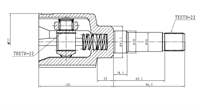 AKS KAFASI SAG ON IC BIPPER NEMO 1,4HDI OLCU: (22*22*43,1, U:197,5 MM) 07>