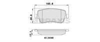 ARKA FREN BALATASI FIAT CROMA I II 1.8 16V MULTIJET. 2.2 16V MULTIJET 1.9D MULTIJET 05>07