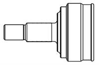 AKS KAFASI DIS P206 (TEKERLEK TARAFI DIS FREZE:21, TEKERLEK TARAFI IC FREZE:21 UZUNLUK:140MM) TU3A TU3JP ET3J4 DV4TD ABSLI: 48 DIS (CT 946A)