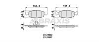 ON FREN BALATASI FIAT DOBLO 01>06 FIAT ALBEA PALIO 96> DACIA LOGAN 06>