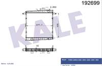 MOTOR SU RADYATORU KOMPLE ALUMINYUM - FORD CARGO / 2530-2535-3230-3235-1835 CEKICI (BORULU) / (EURO IV) / (AL / BRZ)