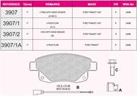 ARKA FREN BALATASI TRANSIT V347 V348 2.2TDCI / 2.4TDCI / 3.2TDCI 06 /> (1 ADET IKAZ FISLI)