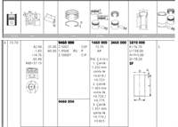 PISTON SEGMAN P107 P1007 P206 P307 BIPPER NEMO C1 C2 C3 DV4TD (1,4HDI 8V) FORD FIESTA 1,4TDCI (73,70) / (STD)