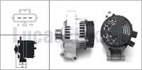 ALTERNATOR 12V (105A) FOCUS 1,6 ZETEC E 16V 100PS 00>04 FIESTA V 01>08 FUSION 01>12