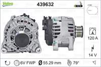 ALTERNATOR 12V 120A  FORD FIESTA VI (CB1, CCN) 1.4 TDCi 08>17 FIESTA VI 1.6 TDCi 08>17  MAZDA 2 (DE_, DH_) 1.4 MZR-CD 08>15 