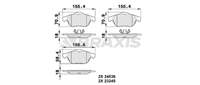 ON FREN BALATASI RENAULT MEGANE II 05> GRAND SCENIC II III 05>  CLIO III 04> 1.5 1.6 16V 1.9 D 2.0 16V 2.0 16