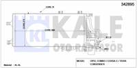 KLIMA RADYATORU CORSA C TIGRA B COMBO C Y13DT Z13DT Z13DTJ Z13DTH Z17DTH