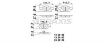 ARKA FREN BALATASI GRAND CHEROKEE IV WK / WK2 3.0CRD / 3.6 / 5.7 / 6.4 11 / 10