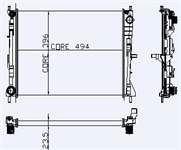 MOTOR SU RADYATORU MANUEL VITES CLIO III MODUS MICRA III NOTE 1,2 1,5 DCI NAC (2 SIRA AL+PL) (494X396X23,5)