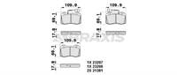 ON FREN BALATASI FISLI ALFA ROMEO COUPE 2.0 20V TURBO 199610 200009; SPIDER 3.0 V6 24V 200008