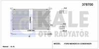 KLIMA RADYATORU MONDEO III 1.8 / 2.0 16V / 2.0TDCI 00>07 MANUEL KLIMALI