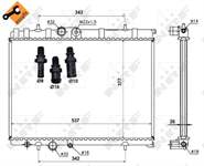 MOTOR SU RADYATORU P206 P206+ (T3E) 1,4 / 1,6 16V / 2,0 16V / 1,4HDI KLIMALI P206 TU5JP4 (1,6 16V)  OLCU: (537*377*26) EASY FIT