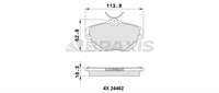 ARKA FREN BALATASI C5 III C6 05> 2,2 HDI 2,7 HDI 3,0 V6 (WVA 24462) OLCU: (113,7*62,7*16,7 MM)