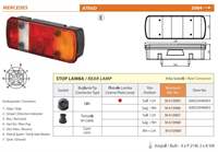 STOP LAMBASI SOL SOKETLI PLAKALI MERCEDES ATEGO / ATEGO 2 / SCHLEMMER  SOKETLI / E BELGELI