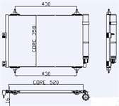 KLIMA RADYATORU (KONDANSER) BERLYNGO II XSARA PICASSO PARTNER II DV6 (1.6 HDI 16V)