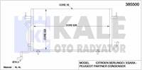 KLIMA RADYATORU PARTNER BERLINGO XSARA DW8 XUD9 (97 03) OLCU: 648×328×16