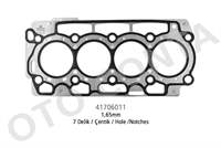 SILINDIR KAPAK CONTASI CELIK P206 P307 P107 P207 307 C1 C2 C3 (I II III) XSARA 208 DS3 DV4TD / DV4C (1,4 HDI 8V) FIESTA FUSION 1,4TDCI DURATORQ (7 DELIK) KALINLIK: (1,65MM)