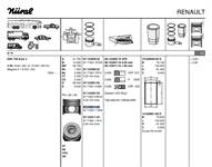 MOTOR PISTON SEGMAN SCENIC MEGANE II CLIO NISSAN (SOGUTMA KANALLI-YAG PUSKURTME OYUGU-SEGMAN TASIYICI-GÖZ ARASI KONIK)(1,5 DCI K9K 100HP) [(76,00MM) (+100)]