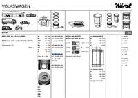 PISTON+SEGMAN (81,01mm STD (5 SILINDIRLI MOTORUN 3, 4, 5, PISTONLARI) TRANSPORTER T5 03>09 TOUAREG 03>10 2,5TDI (130 / 163 / 174 PS) AXD AXE BAC BLJ BLK 03>10