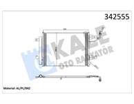 KLIMA RADYATORU MITSUBISHI COLT 2004-2012 , SMART FORFOUR (454) 04>06