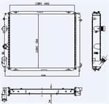 MOTOR RADYATORU KANGOO 1,4 8V CLIO II 1,9D (1 SIRA ALB SISTEM) / (480X390X34)