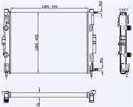 MOTOR RADYATORU MEGANE II SCENIC 1,5DCI 1,4 / 1,6 / 2,0 16V (590X455X26) / (1 SIRA ALB SISTEM)