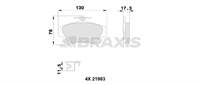 ON FREN BALATASI CARISMA 95>09 1.6 COLT 04> 1.5 / VOLVO  S40 95>