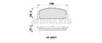 FREN BALATASI ARKA MAZDA 323 626 2.0 98>02 MAZDA 6 03>10 PREMACY 99-05