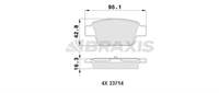 FREN BALATASI ARKA STILO TUM MODELLER 01> BRAVO LINEA 1,4 1,4T JET 1.6 1,9D MTJ 07> MULTIPLA 98> DELTA III 08>14 MITO 08>