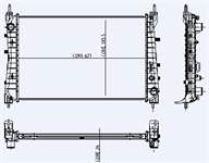 MOTOR RADYATOR LINEA PUNTO EVO 1,3JTD (1 SIRA ALB SISTEM) / (621X395X26)