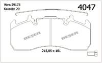 ON / ARKA FREN BALATASI RENAULT TRUCK VOLVO 440 09>RENAULT MIDLUM 06>