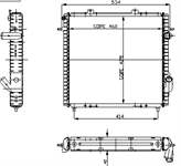 MOTOR RADYATOR EXPRESS II 1,9D MEKANIK KLIMASIZ (2 SIRA ALB) / (460X434X42)